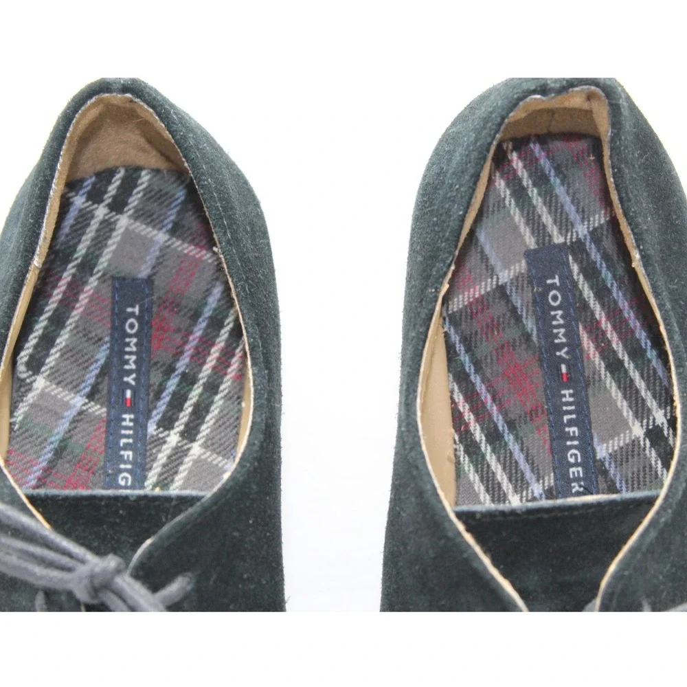 Tommy Hilfiger TWHONEYBEE-T‎ Navy Blue Suede Oxford Shoes Mens 7M Lace Up Derby